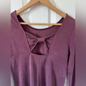 Long Sleeved Boutique Dress with Bow Detail in Back